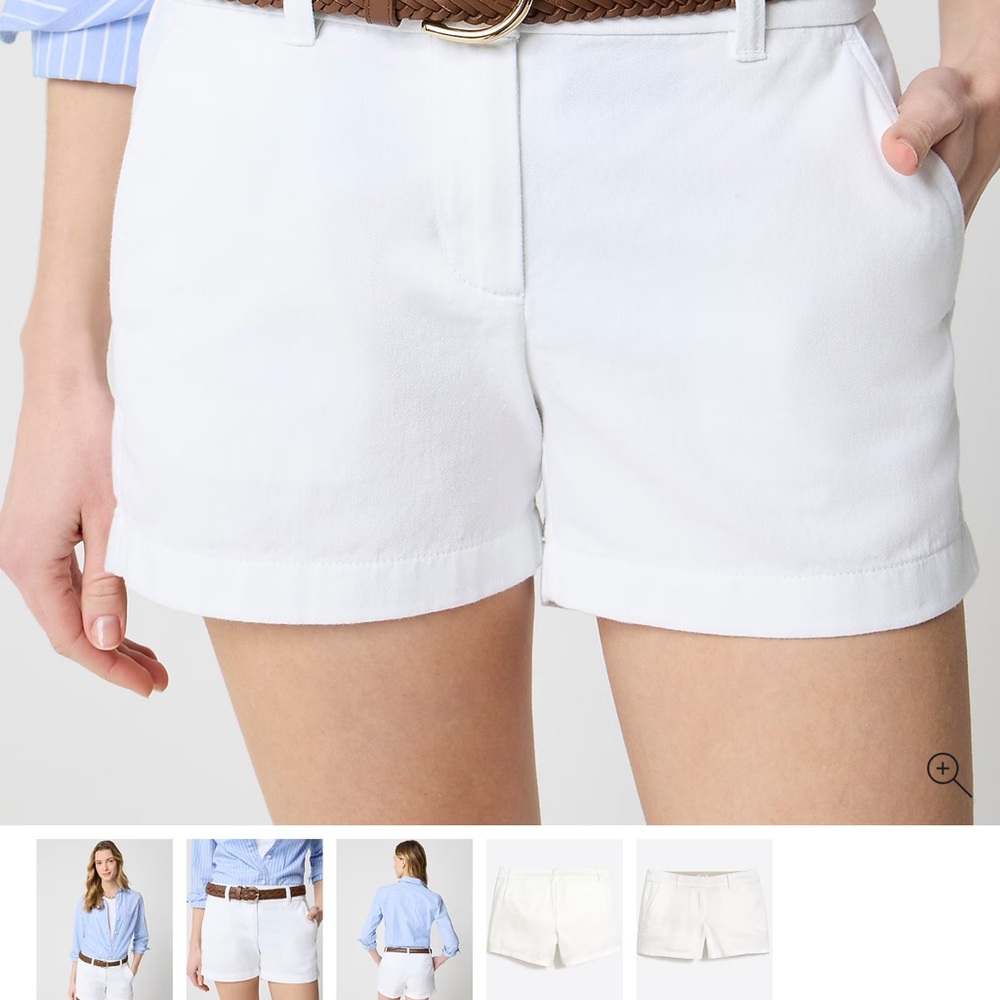 J.Crew Factory 3.5 Classic White Chino Short - Picture 2 of 2